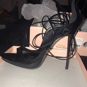 Hello Again Lace Up Heel